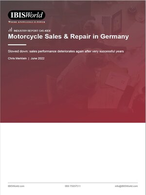 cover image of Motorcycle Sales and Repair in Germany - Market Research Report